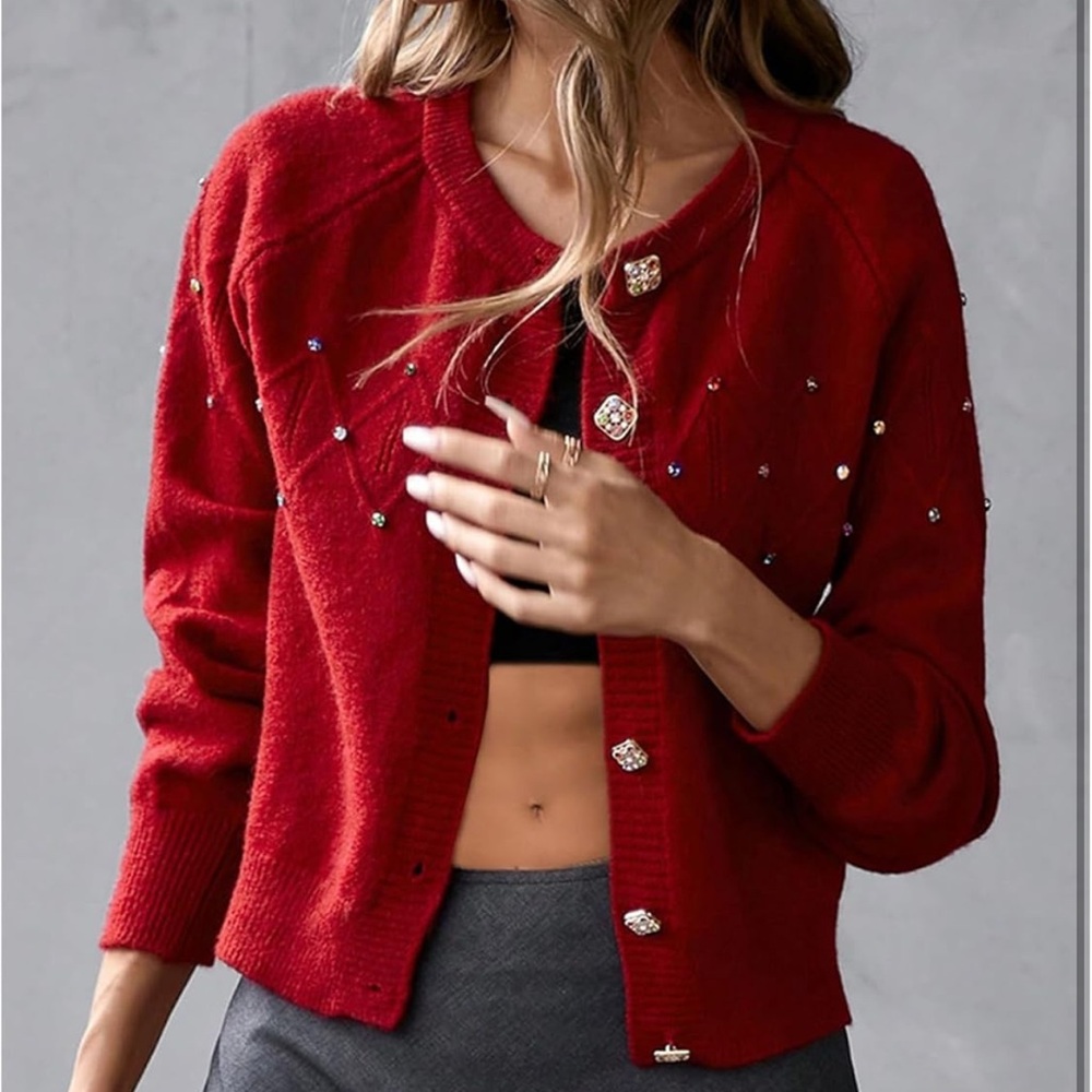 Women Glam Elegant Cardigan